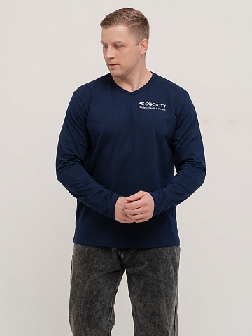 Лонгслив "Оникс" Тёмно-синий арт.мк1282